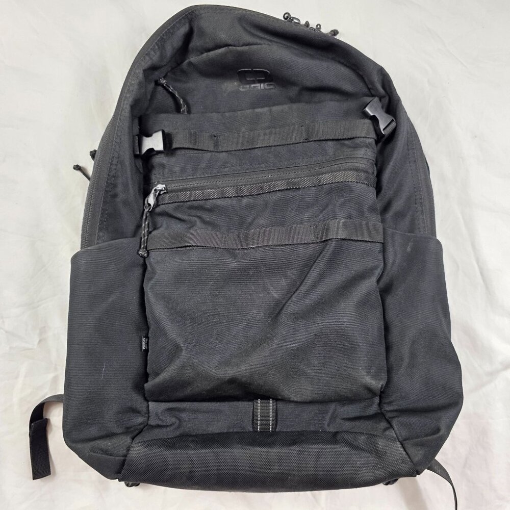 OGIO Alpha Black Backpack Durable Travel School Bag Lightweight Travel Casual